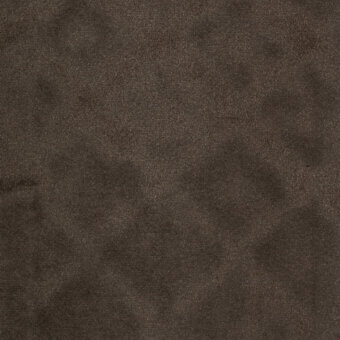 Dark brown fabric texture with granular appearance, mottled tone, and subtle flecks; includes “turri > fabric cat. b > 744 c” text.